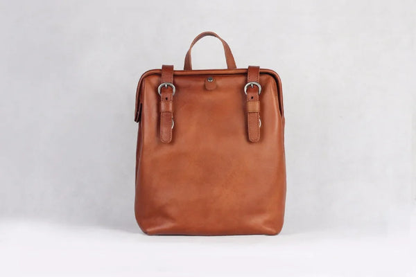 092 Classic genuine leather cow skin women large backpack handmade shcool bag high quality