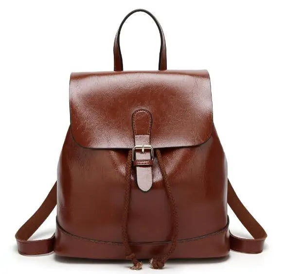 Fashion casual PU large soft backpack for women