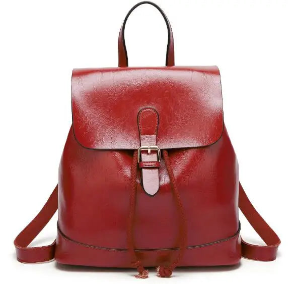 Fashion casual PU large soft backpack for women