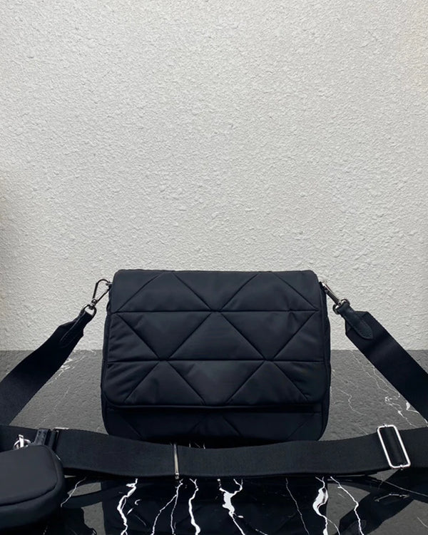 2024 New Nylon Luxury Design Single Shoulder Bag Classic Diamond Lattice Fashion Cross-Body Bags Concise Casual Women's Bag