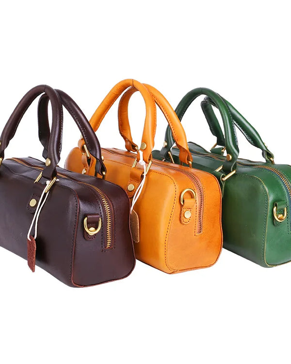 221 Genuine Leather Women Handbag Small Totes Handmade Shoulder Bags