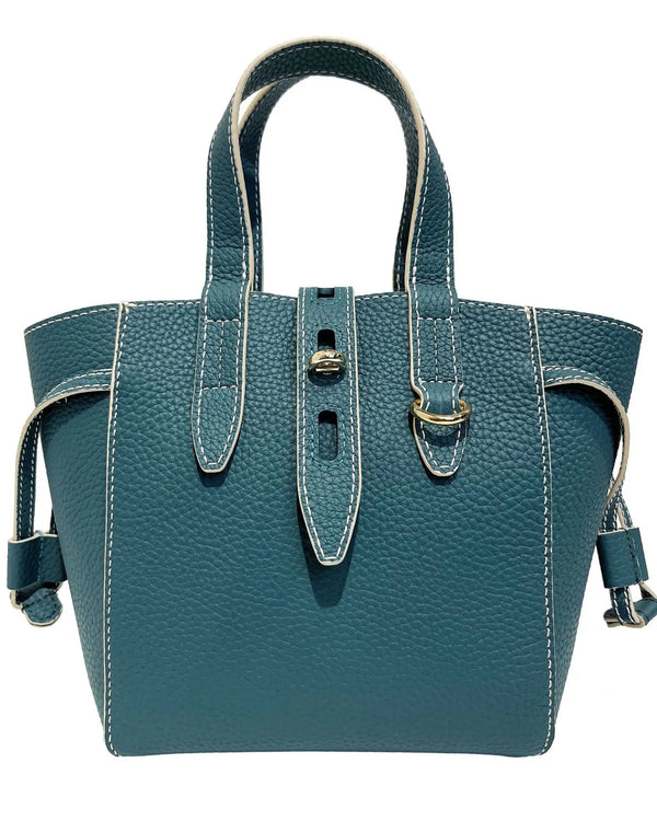 Genuine Leather Women Bucket Totes Casual Soft Handbag