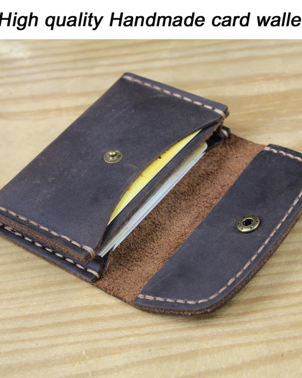 Handmade High Class Genuine Leather Card Holder Leather Card wallet small Purse Credit ID card Holder Business Card case MC-411