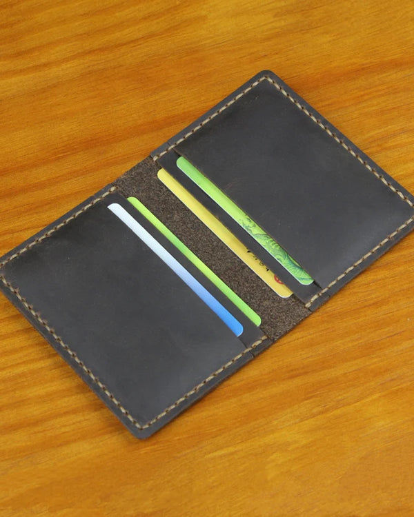 Handmade Vintage Genuine Leather Card Holder men leather Card Wallet women Credit card holder Bag Business Card Case MC-404
