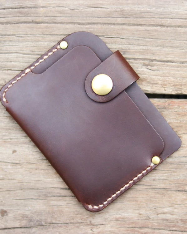New Luxury Handmade Genuine leather card holders men card ID Horder leather sleeve women card wallet credit card case MC-415