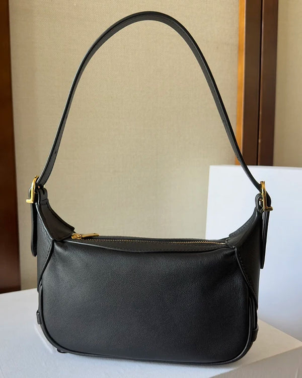New Mini Soft Leather Underarm Package Lady Elegant Fashion Handbags Concise Leisure Commute Single Shoulder Bag Cross body Bags